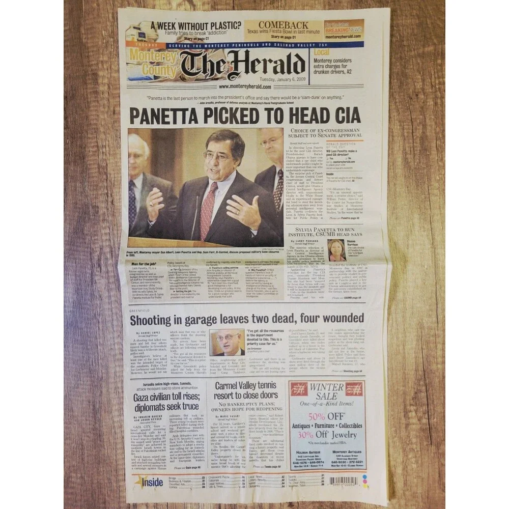 2009 Jan 6: Monterey County (CA) Herald 